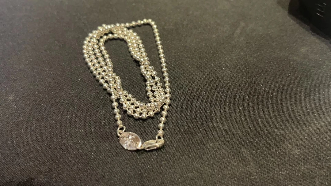 925银银制品 【貞寶館】银豆豆项链链（60长）