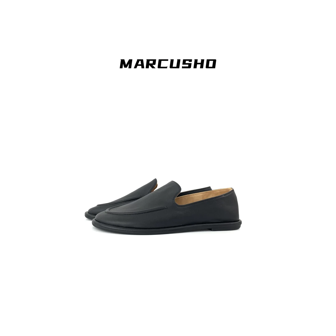 MARCUSHO时尚真皮牛皮女鞋乐福鞋D1032