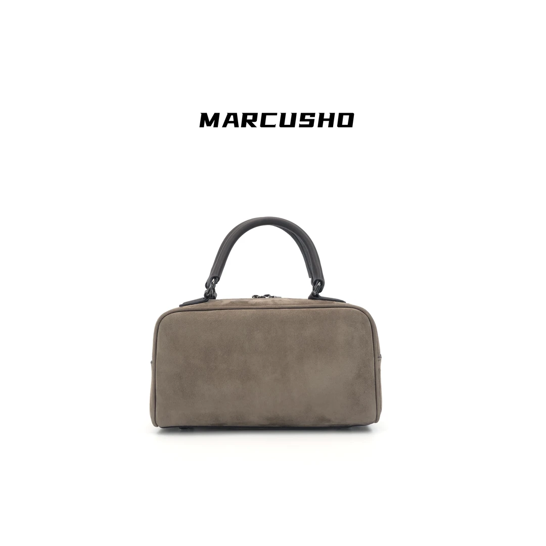 MARCUSHO复古小方包简约随性细腻斜挎包B1018