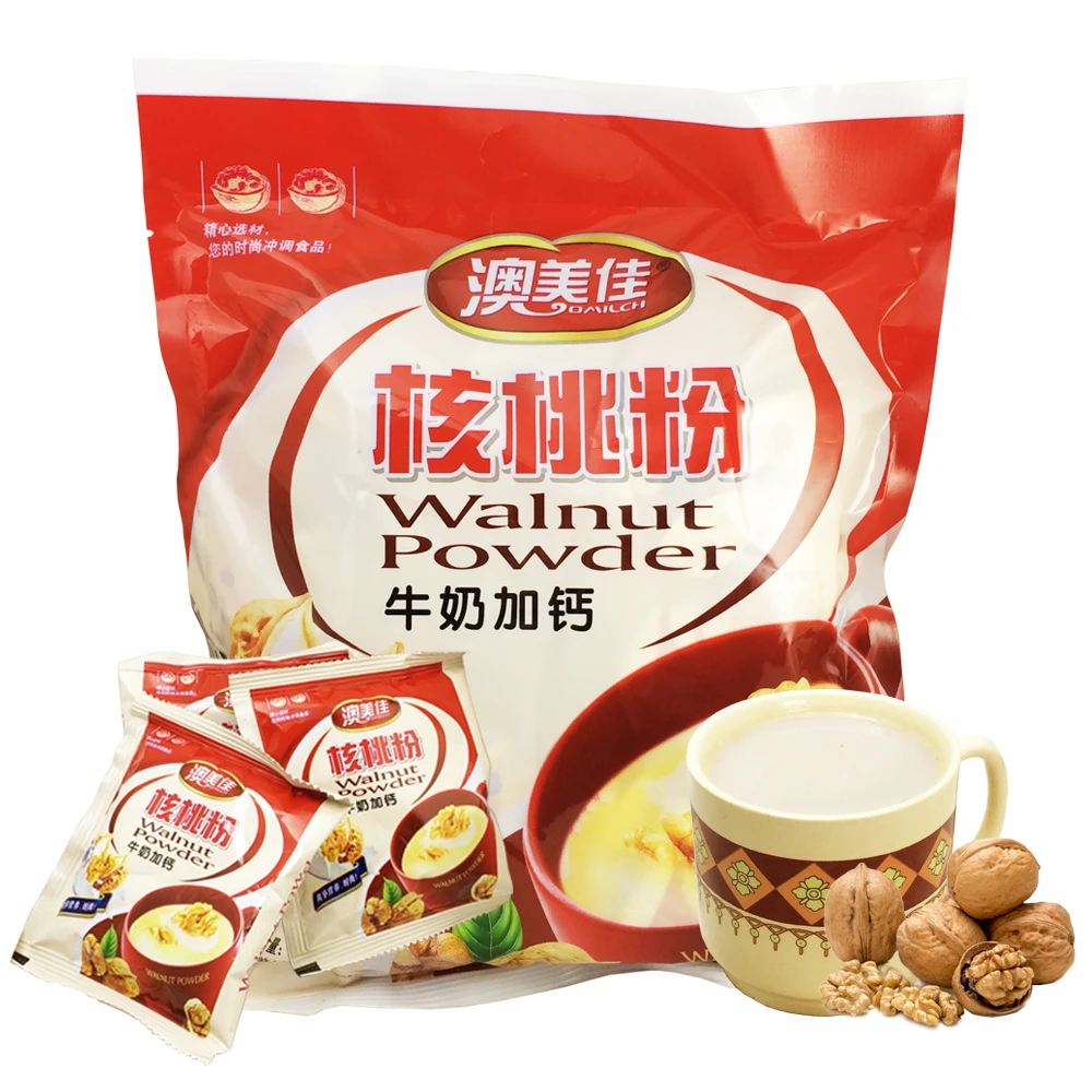 核桃粉冲饮高钙脑营养早餐干吃即食现磨小袋装代餐粥学生儿童成人