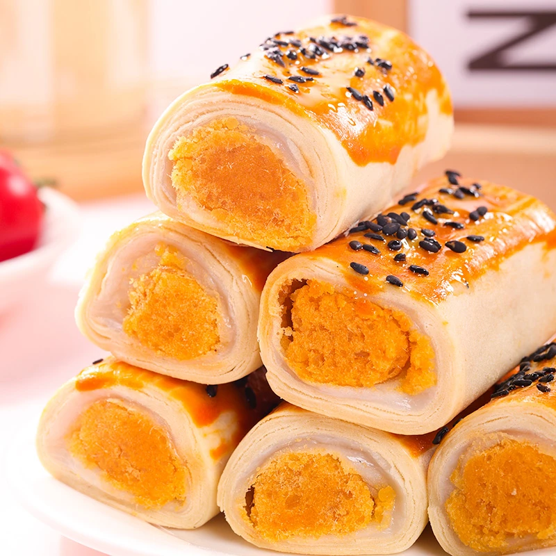 肉松蛋黄卷雪媚娘蛋黄酥糕点小吃网红零食解馋休闲食品肉松蛋糕