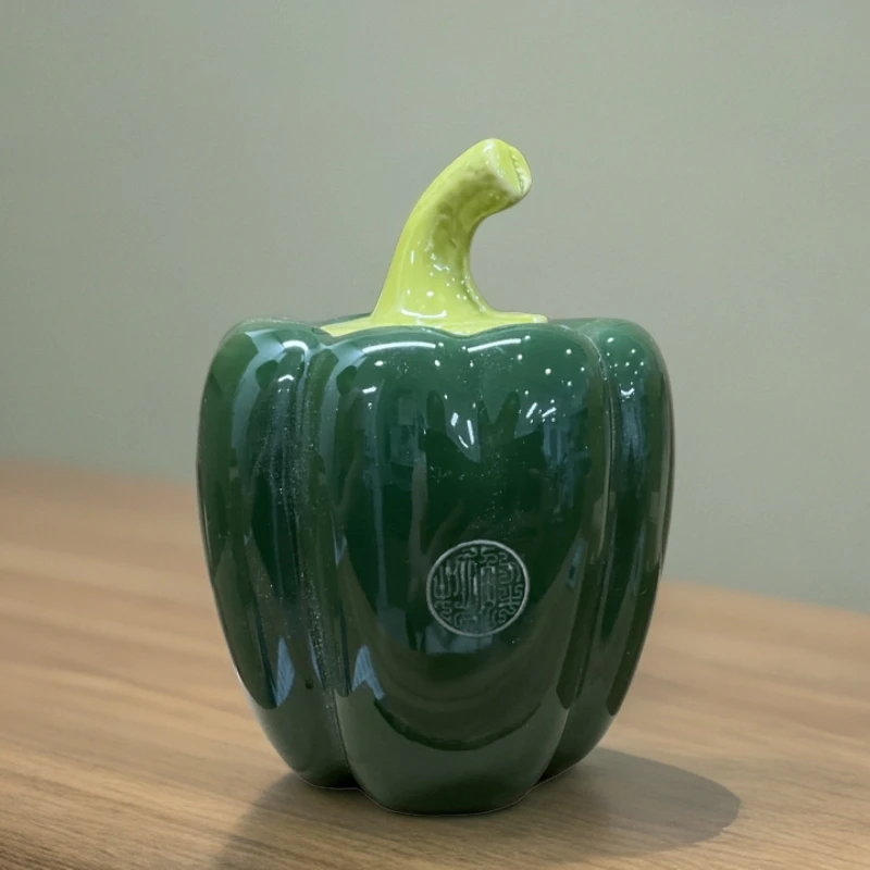 福袋TC30233蔬菜绿辣椒茶叶罐