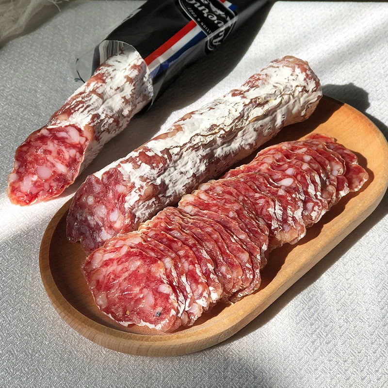 欧弗诺法国进口即食正宗萨拉米风干纯肉大香肠咸香味猪肉肠原味