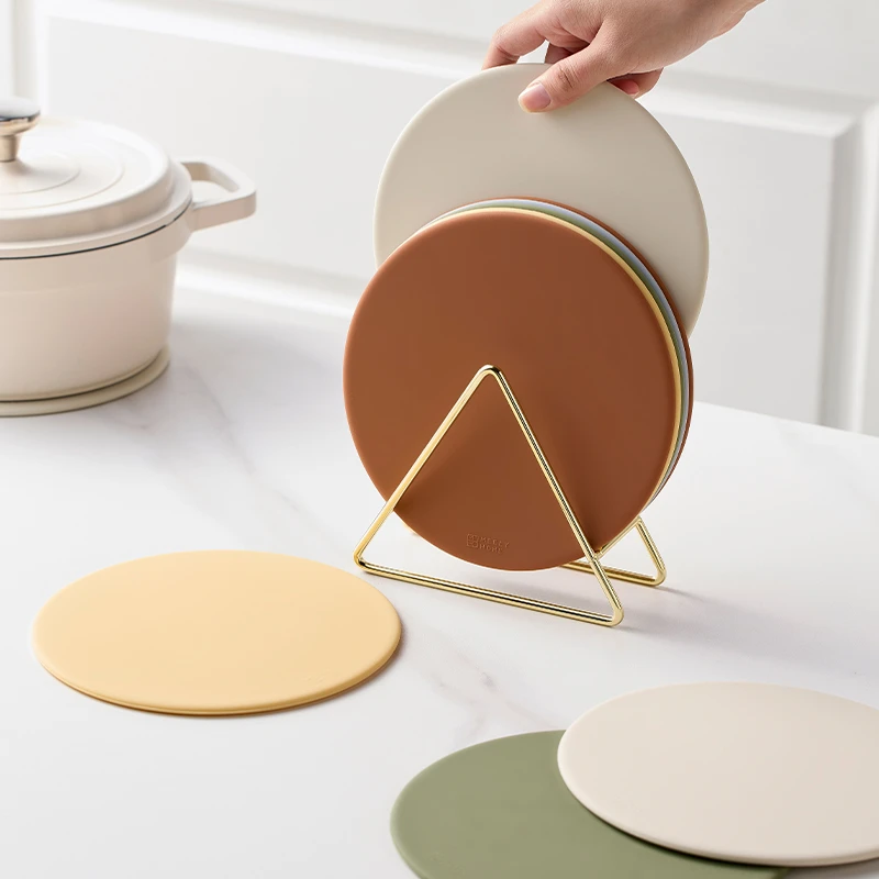 米立风物圆形硅胶防烫防滑垫子家用碗垫杯垫盘垫隔热垫餐桌垫锅垫