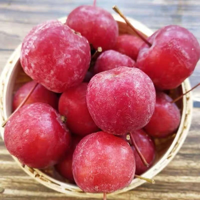 东北冻花红果冻海棠果花红果海红果八棱海棠酸甜水果孕妇小苹果