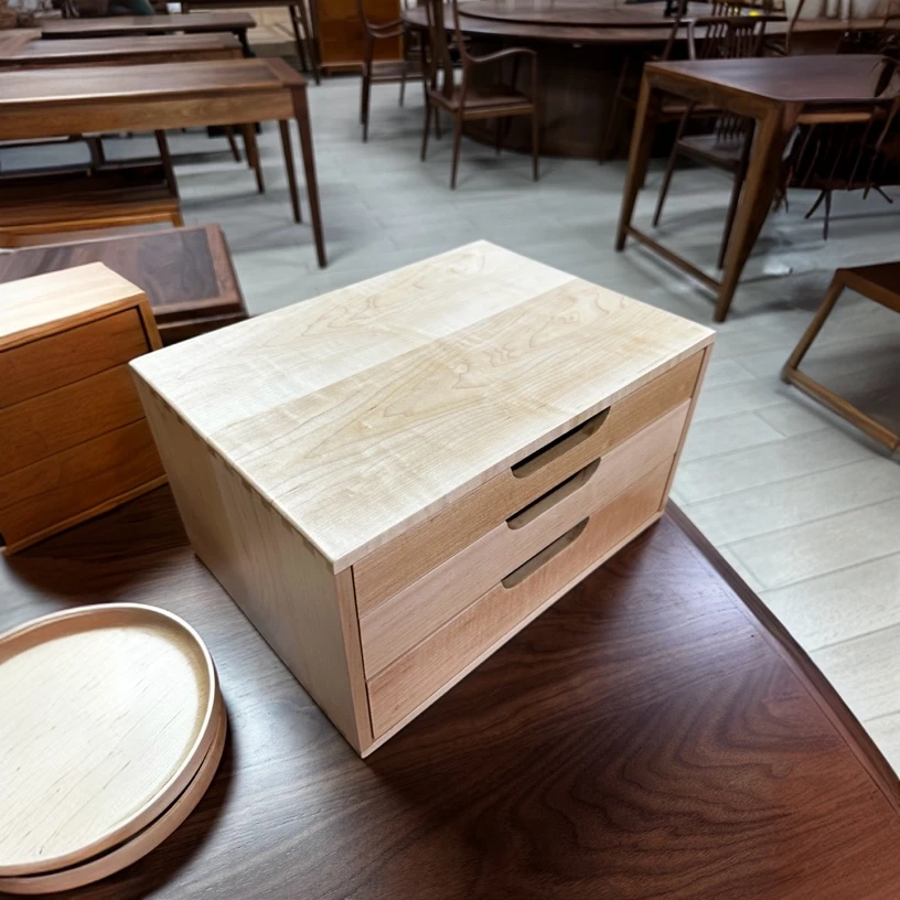 36 x 26 x 20三抽硬枫文件柜