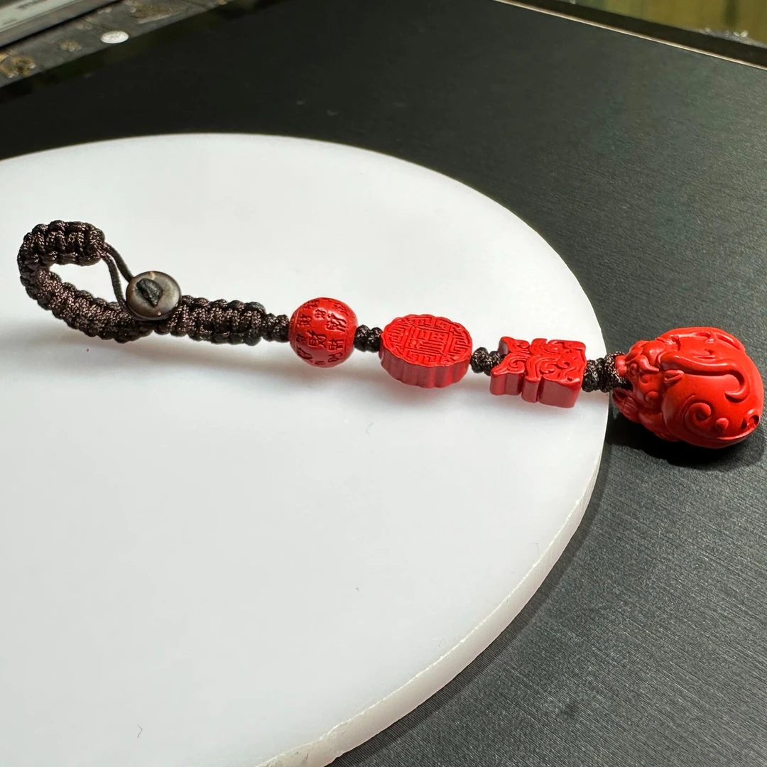 含辰砂工艺品龙龟款钥匙扣、包挂