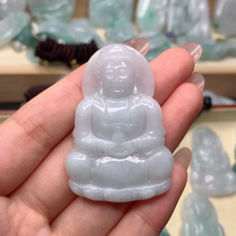 【闪购商品】翡翠颈饰未镶嵌观音