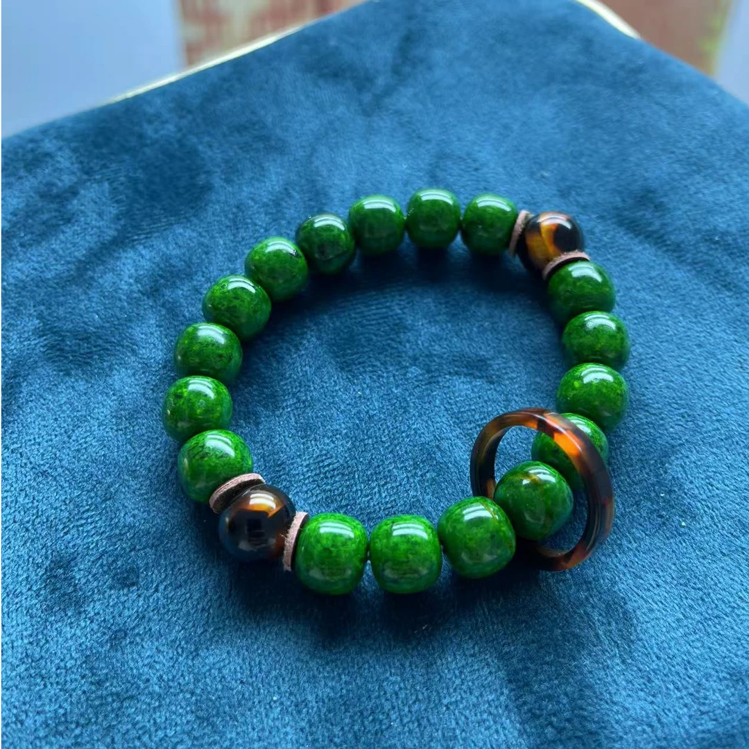 【沐言优选】DIY小绿10手链带跑环A287