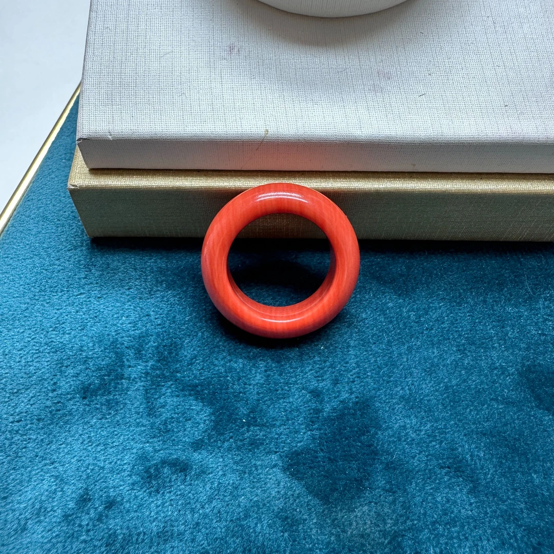 非金属树脂戒指 【沐言优选】橘色戒指A188