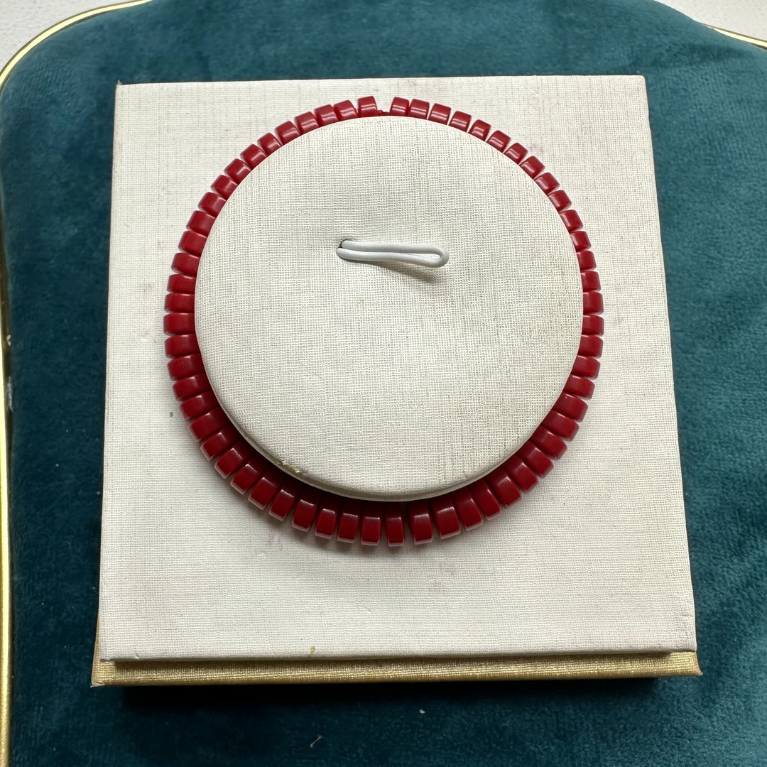 【沐言优选】红姑娘片珠隔珠6m手链A404