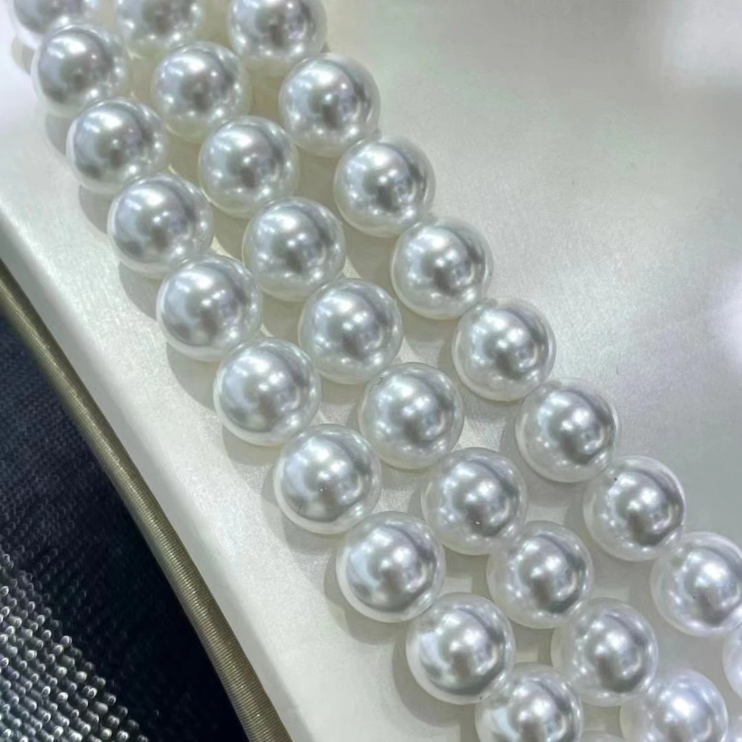 非金属仿珍珠项链 旗袍穿搭配饰手工气质白色百搭全珠仙女项链