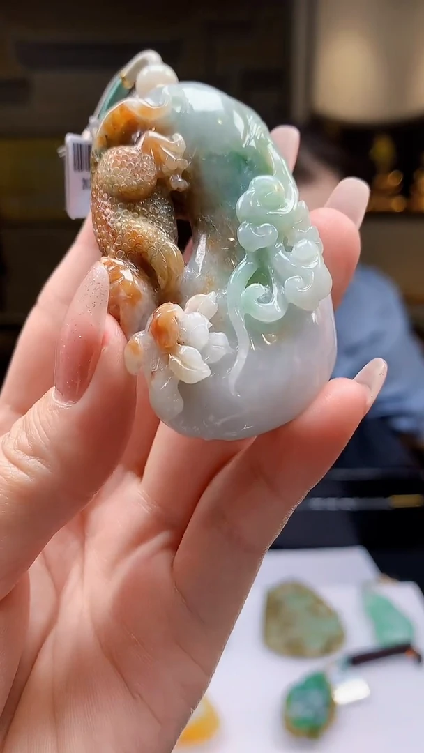 【闪购商品】定制翡翠未镶嵌8043jj-毛货挂件8