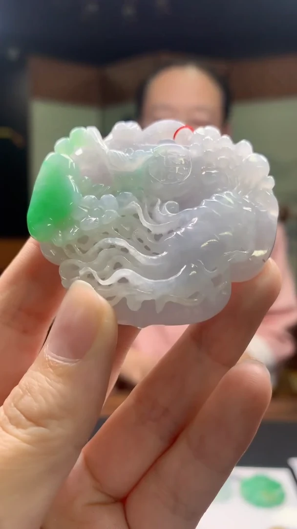 【闪购商品】定制翡翠未镶嵌8012yx-毛货挂件65