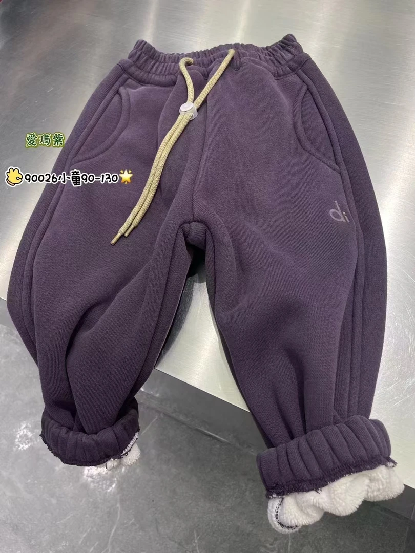 （一条过冬）儿童冬季新款糕糕绒休闲外穿卫裤可配亲子款