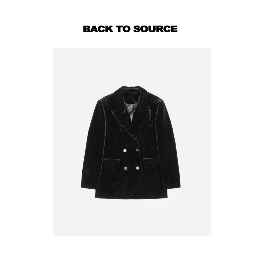 BTS【米兰经典】23秀场经典款丝绒西装外套DD8133