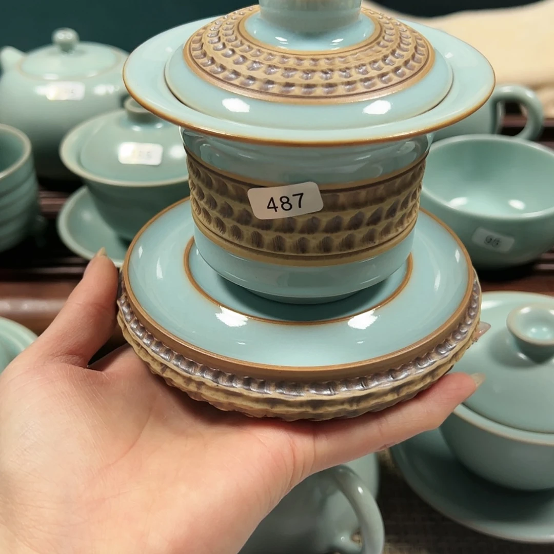 【闪购商品】瓷天青重工壶承