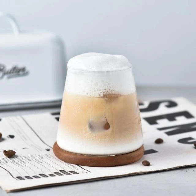 2个装富士山咖啡杯高硼硅玻璃杯耐高温玻璃冷萃手冲杯挂耳咖啡杯