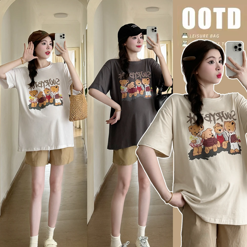 孕妇装2014夏款上衣孕妇短袖t恤大码宽松半袖夏天女印花夏季薄款