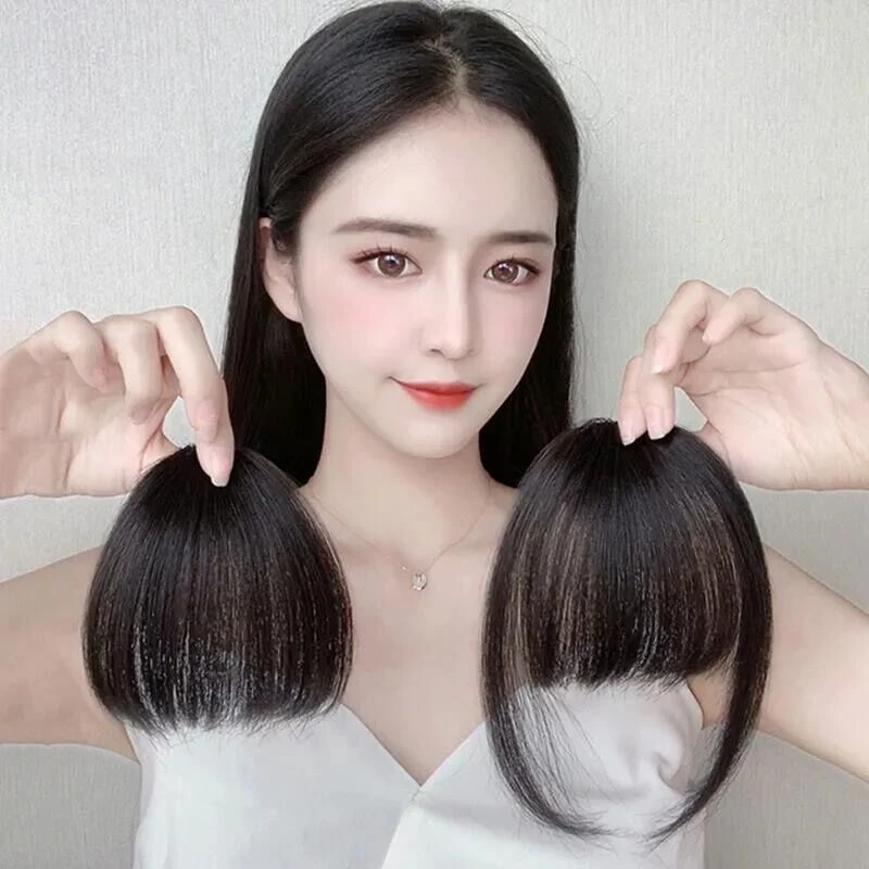 漫画刘海假发片无痕二次元齐刘海带鬓角刘海贴片假发刘海发夹可爱