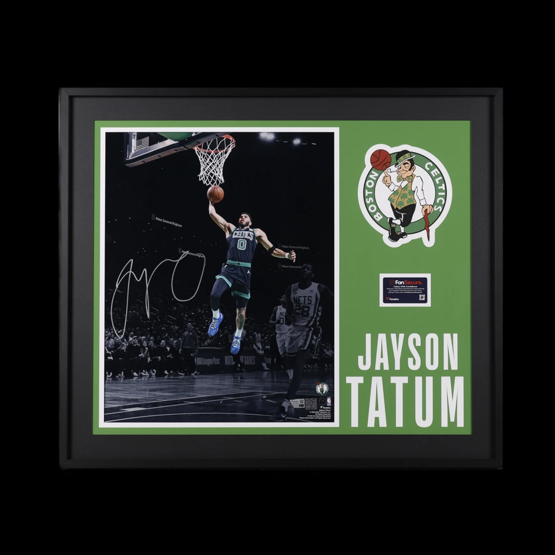 塔图姆亲签凯尔特人海报照片装裱版