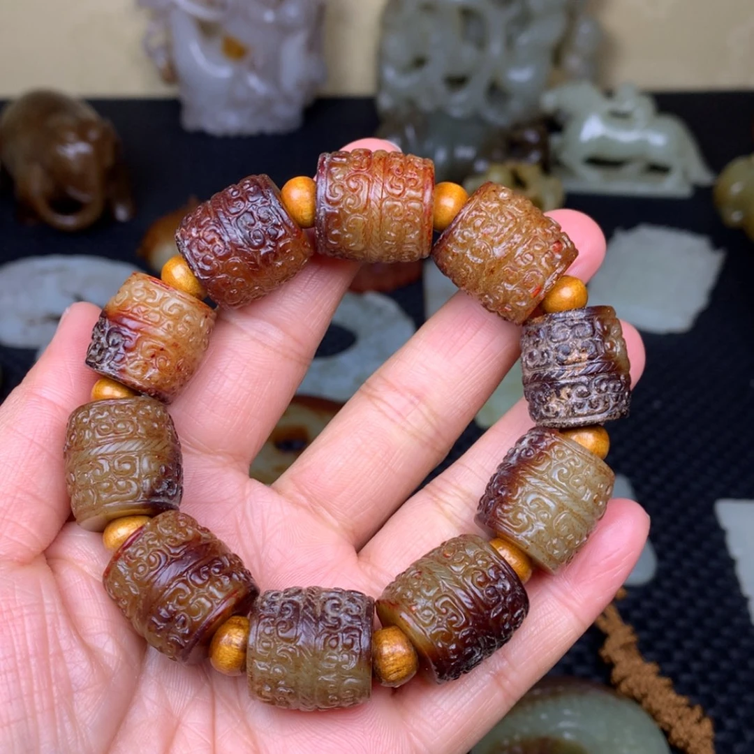 【闪购商品】和田玉手串未镶嵌三****灵