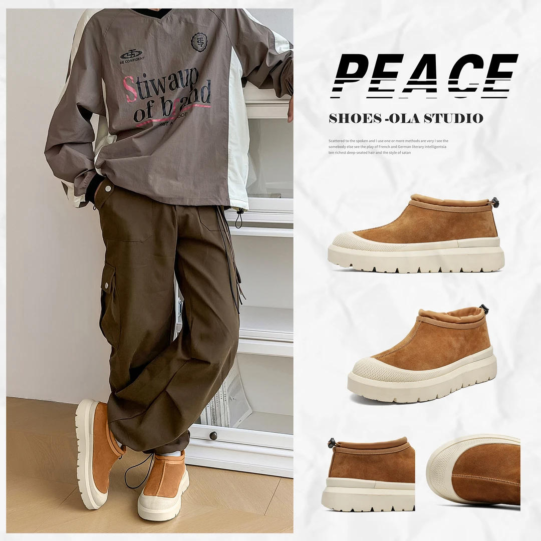 秋冬加绒时尚百搭雪地靴 3618