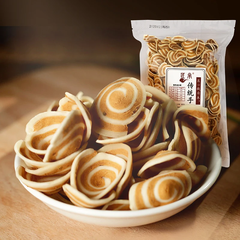 匠承小花片湖南特产猫耳朵薄脆小吃怀旧猫耳酥