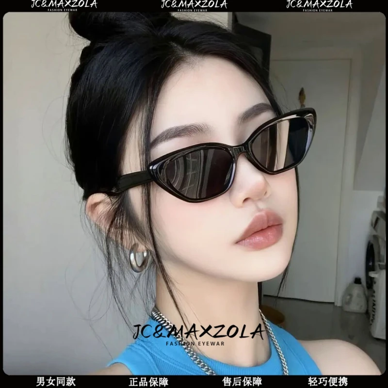 猫眼墨镜女款高级感美式复古网红眼镜欧美风辣妹太阳镜2024新款潮