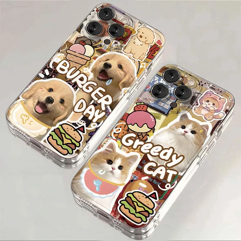 汉堡小狗适用iPhone15/13苹果14手机壳11/12华为vivo小米oppo软壳