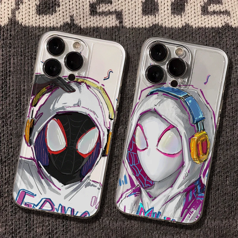 蜘蛛侠情侣适用iphone16苹果15手机壳小米OPPO华为VIVO荣耀一加
