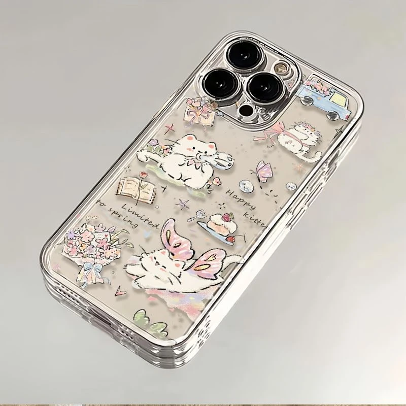 猫咪心事适用iPhone15/13苹果14手机壳11/12华为vivo小米oppo软壳