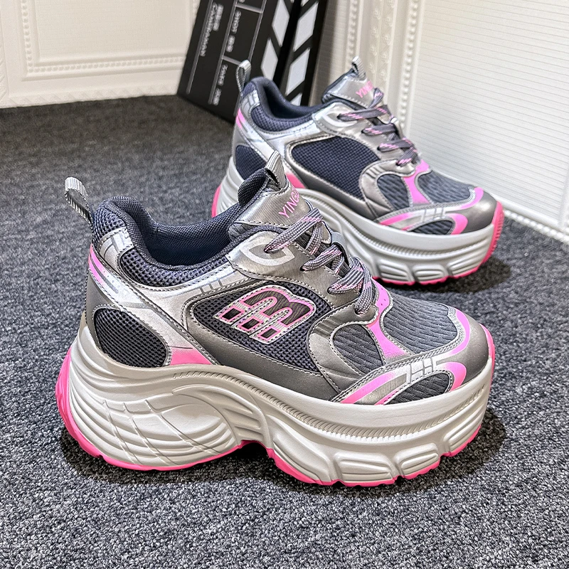 内增高老爹鞋女2024春季新款厚底百搭爆款休闲单运动鞋ins潮网红