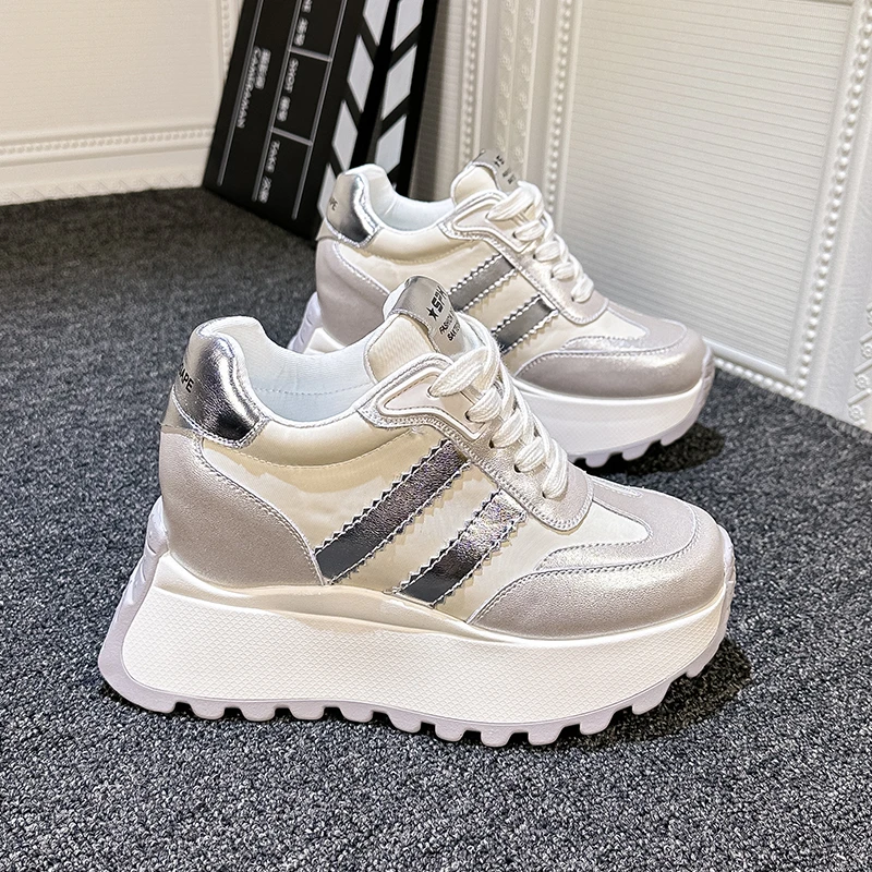 10厘米内增高老爹鞋女2024春新款百搭韩版爆款网红厚底休闲运动鞋