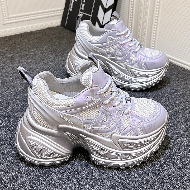 10CM内增高老爹鞋女2024秋季新款百搭韩版爆款小个子显高运动鞋潮