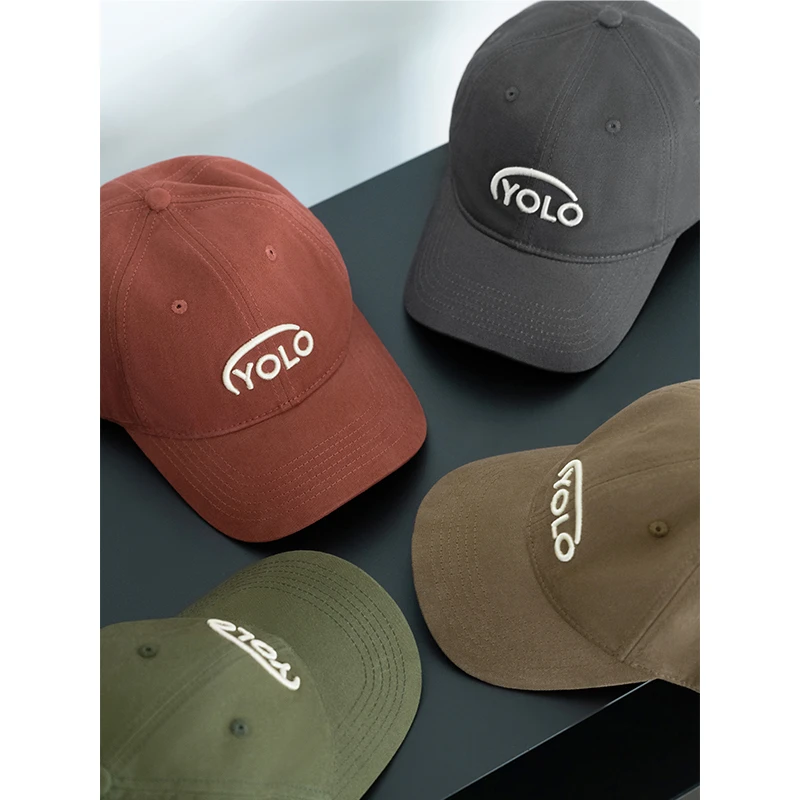 【现货】美洋MEIYANG 乐活棒球帽 美式复古撞色字母立体鸭舌帽