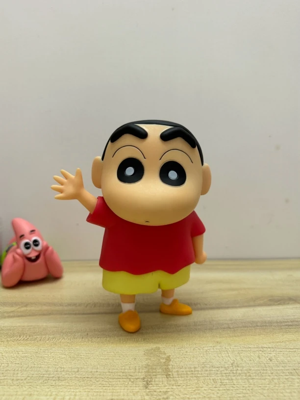蜡笔小新 小新 招手造型  野原新之助造型写真家手办模型摆件公仔