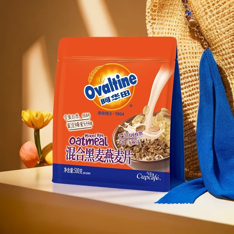 Ovaltine/阿华田500g黑麦燕麦片营养健康懒人免煮早餐代饱腹充饥