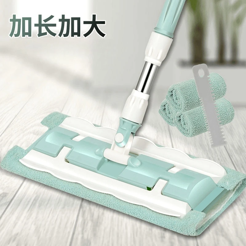 拖把2024新款网红懒人拖地神器平板家用一拖板地拖布净干湿两用把