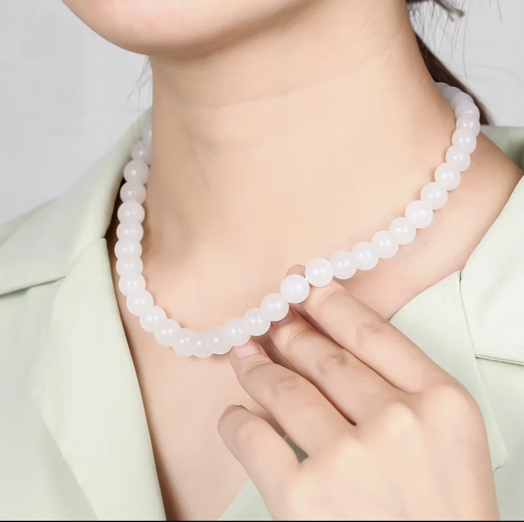 新店开播补贴 和田玉项链妈妈链经典百搭气质 LG301 多样性发一件