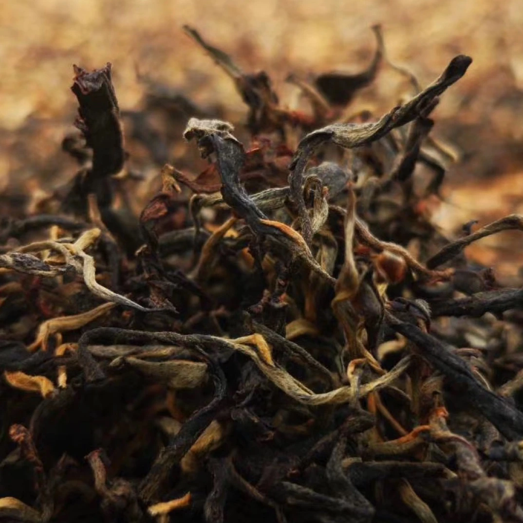 旿子茗2021年易武国有林古树晒红 散茶普洱茶红茶 春茶  200克/罐