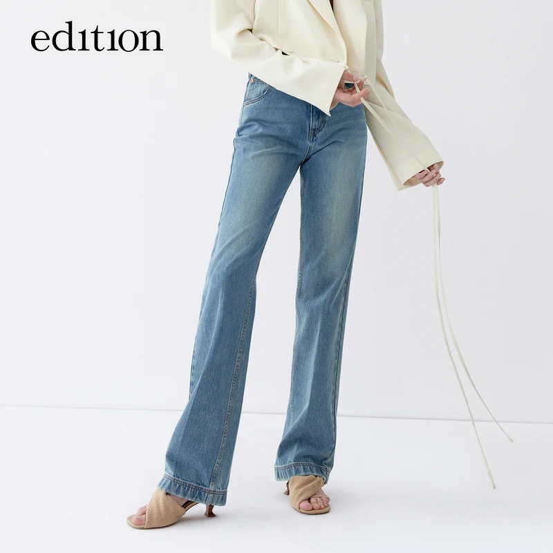 edition复古微喇土耳其棉牛仔裤女老爹裤EBC1JENT09#EBD1JENT06