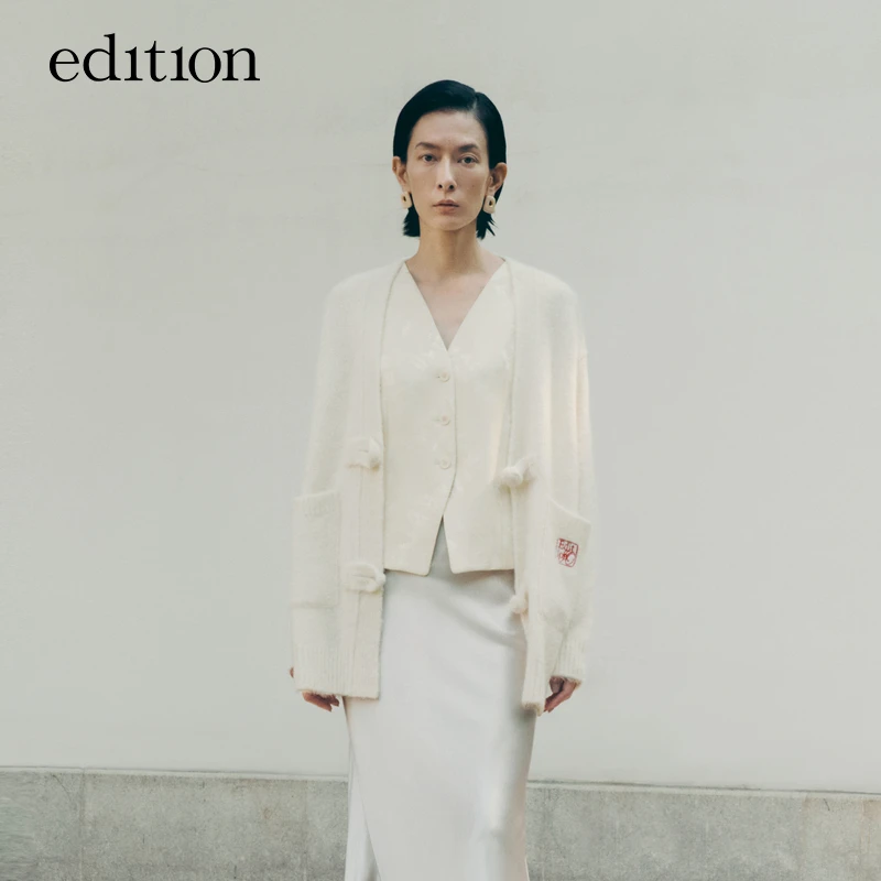 【赵老板专属】edition毛织外套中式羊驼毛绵羊毛开衫#EBC4CART02