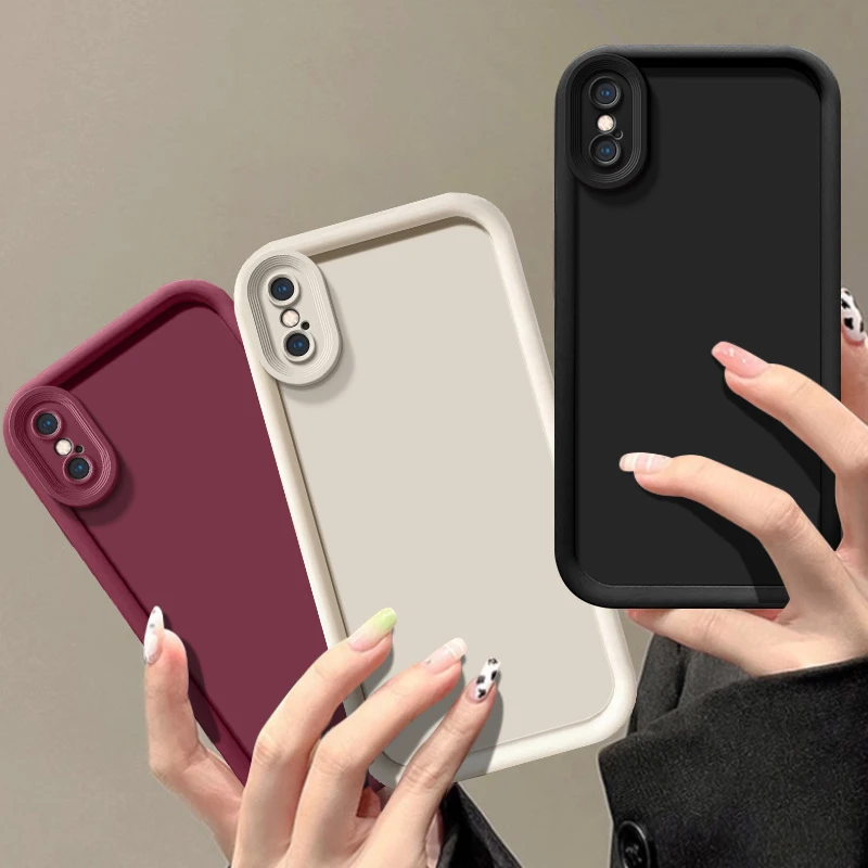 天眼阶梯苹果xsmax手机壳硅胶加厚iPhoneXsMax全包防摔保护套纯色