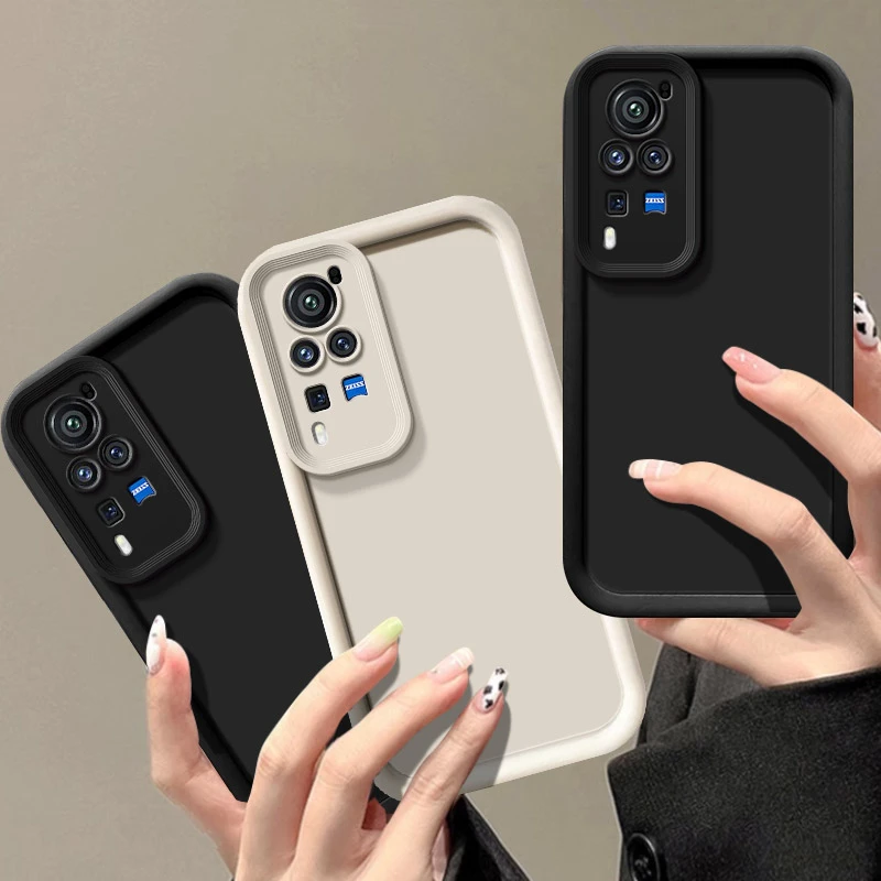 天眼阶梯vivox60pro手机壳硅胶防摔vivox60pro全包加厚保护套纯色