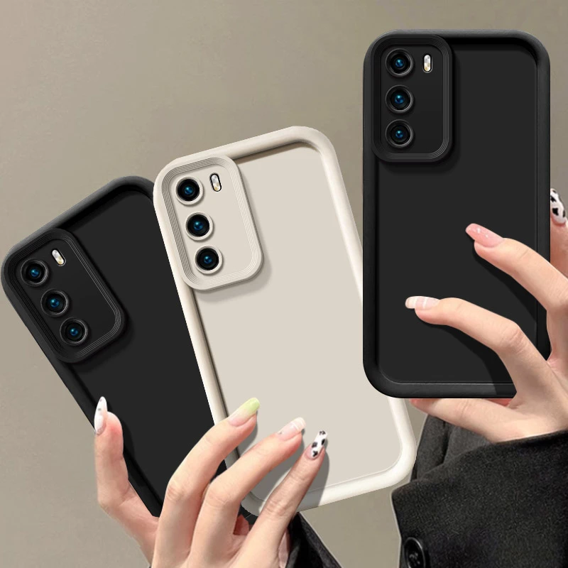 天眼阶梯华为p40手机壳加厚防摔HUAWEIp40全包硅胶保护套纯色简约