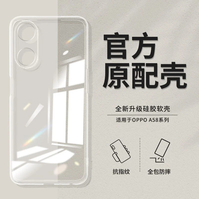 适用OPPOA58手机壳透明a58x镜头全包硅胶软壳超薄防摔保护套男女