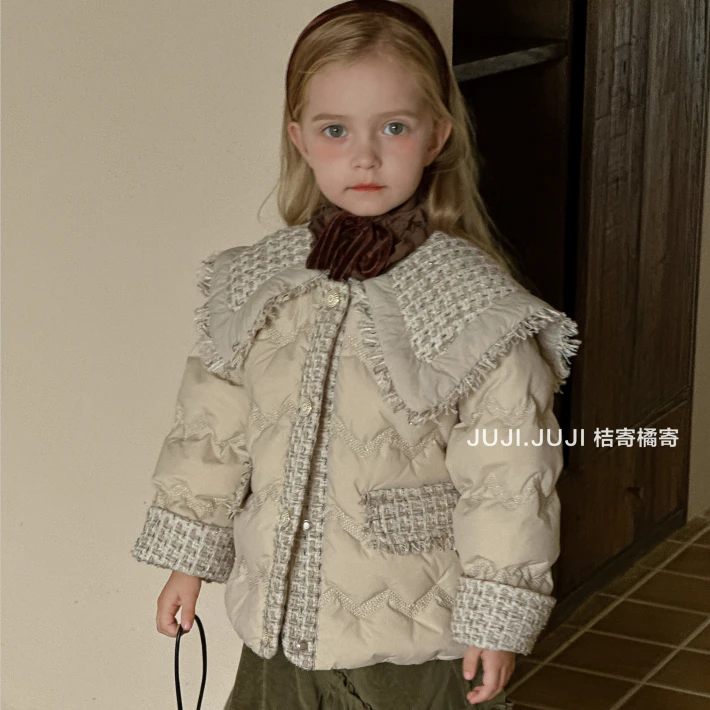 【星妈专属】juji•橘寄小香风女童气质羽绒服D8112冬季甜美加厚