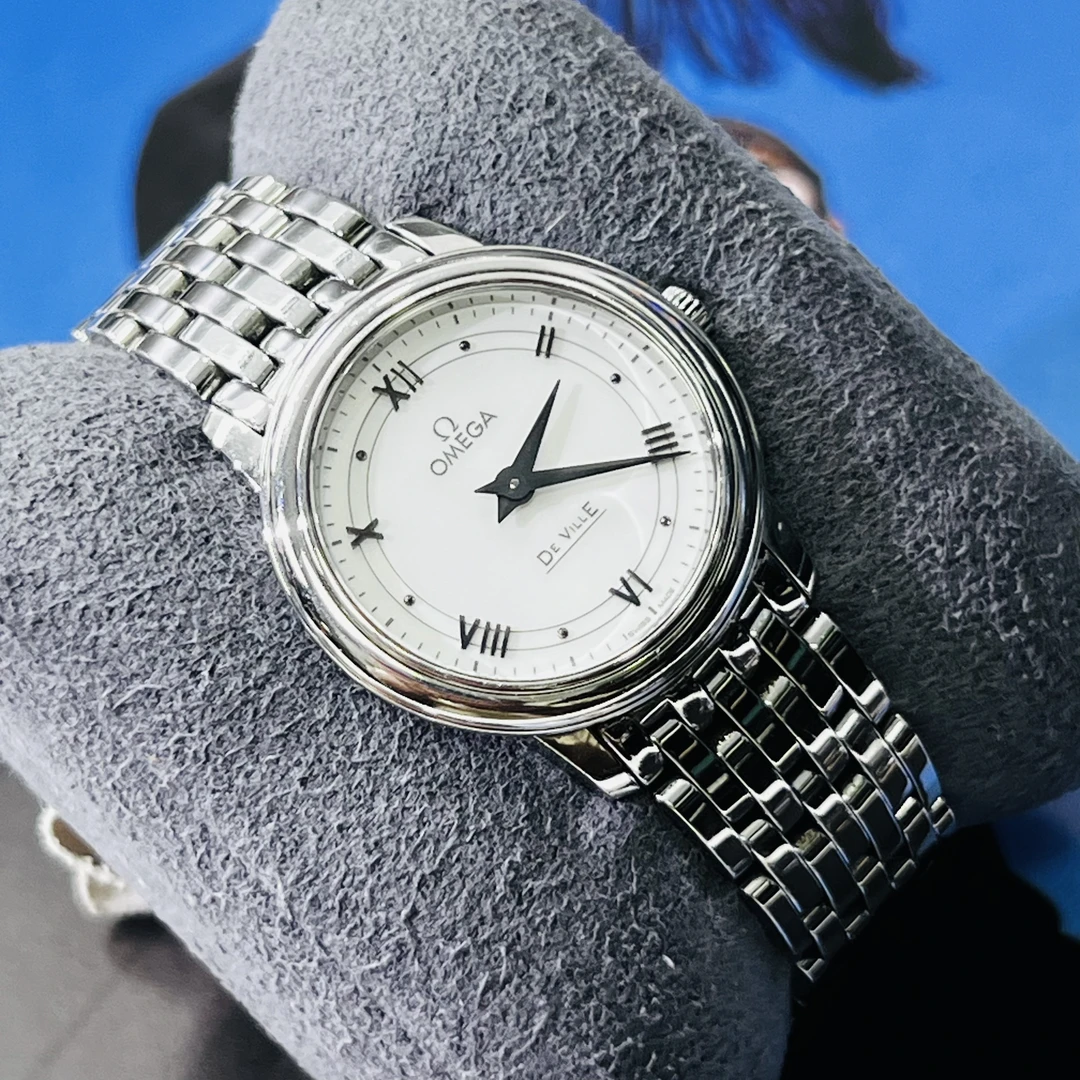 99新 Omega/欧米茄 蝶飞系列/28mm/白盘/石英单表