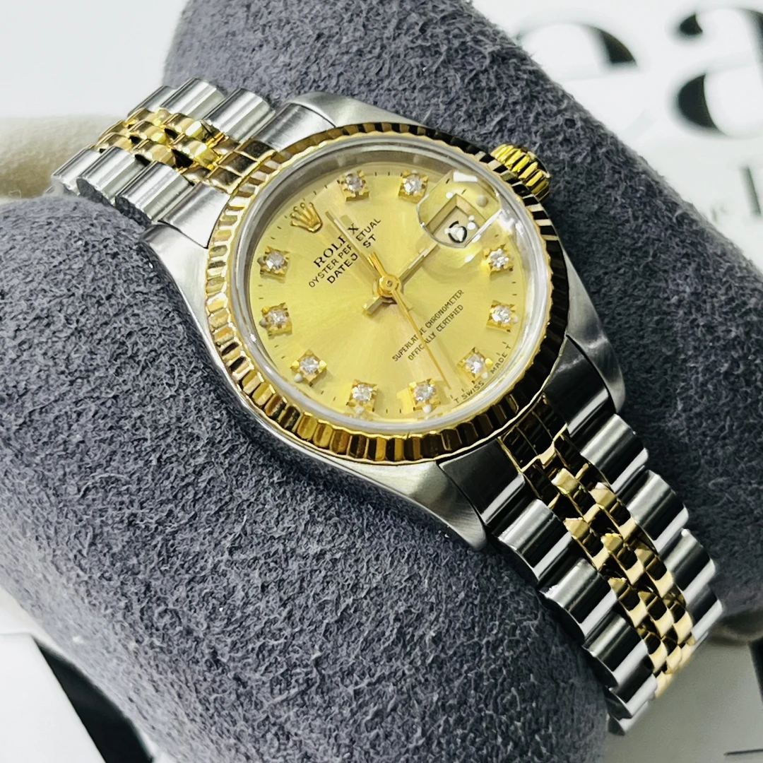 99新 Rolex/劳力士 69173/26mm/香槟金盘/自动机械单表